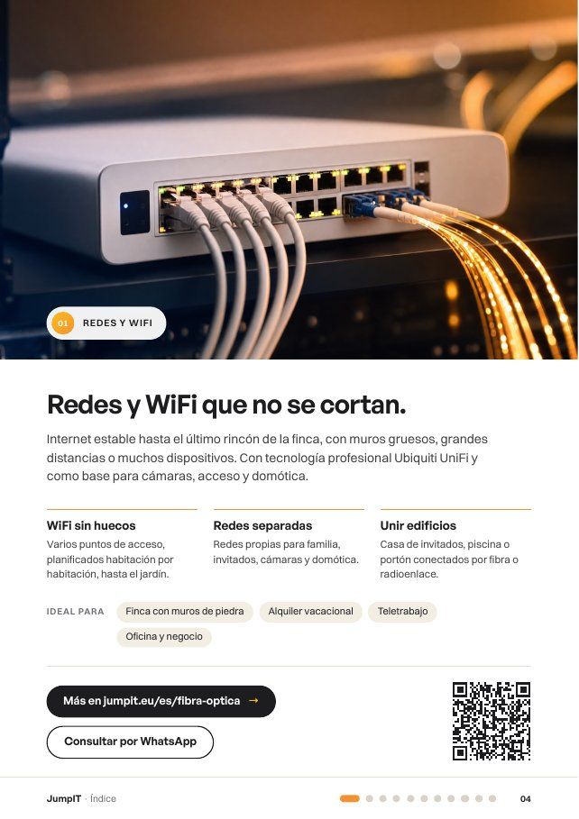 Página de ejemplo del folleto de JumpIT