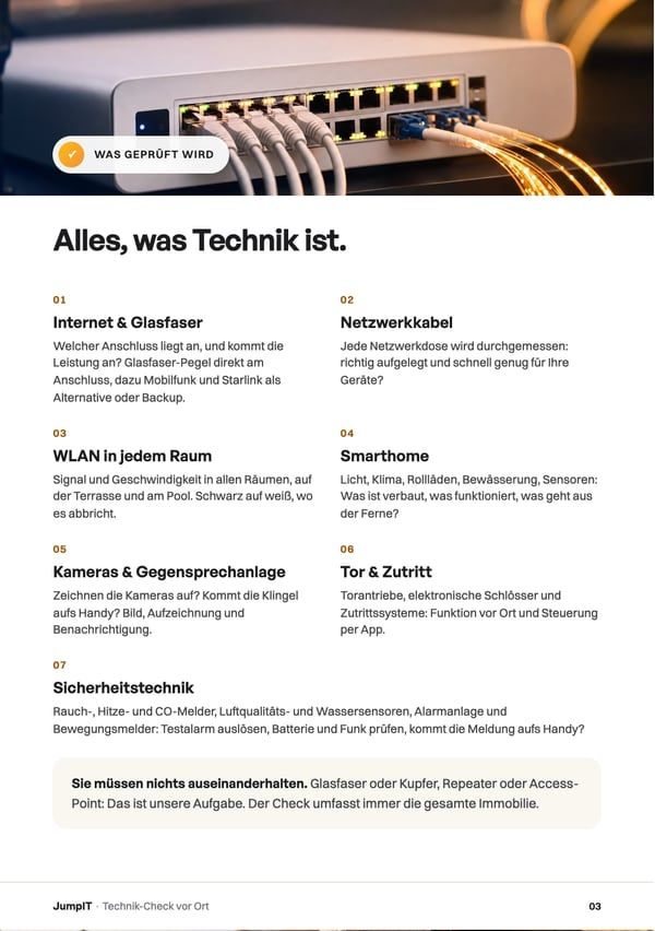 Seite aus der Technik-Check-Broschüre